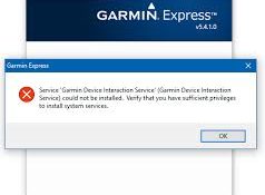 WHAT TO DO WHEN GARMIN EXPRESS NOT WORKING ON WINDOWS COMPUTER